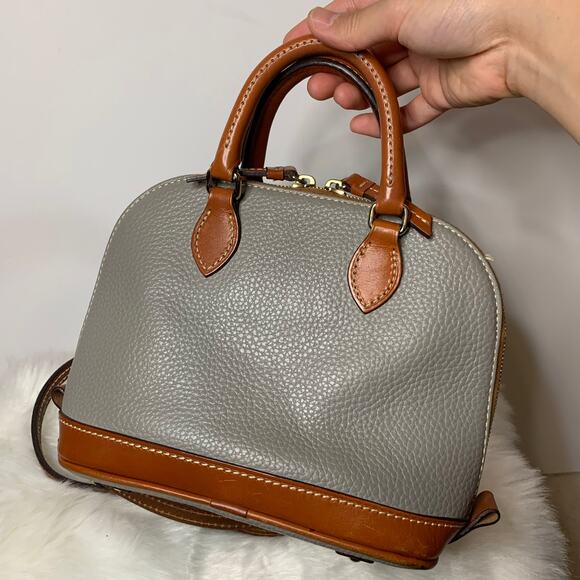 Dooney & Bourke Gray Leather Crossbody Handbags - Picture 2 of 13